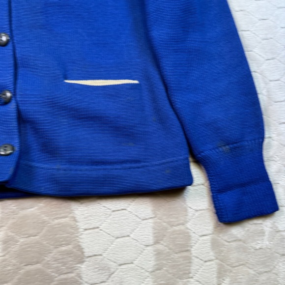 VTG 40s 50s Bill Hatch Wool Varisty Letterman's Sweater USA Made Blank No Patch - Picture 3 of 12